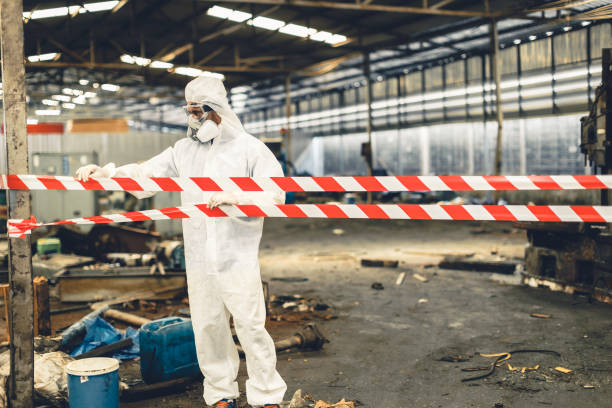 Professional Biohazard technician working in Florham Park, NJ